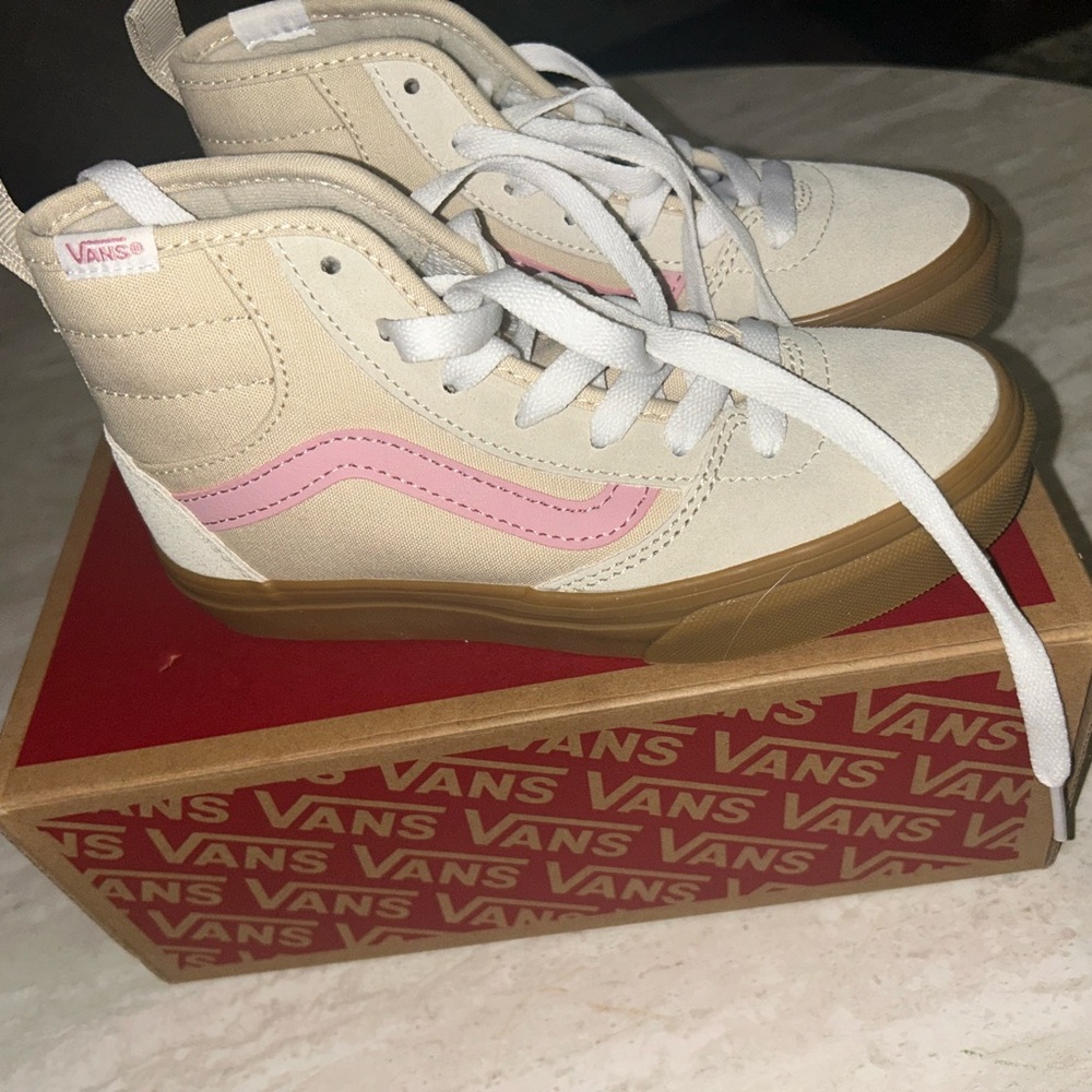 Vans Red and Brown Shoe Box